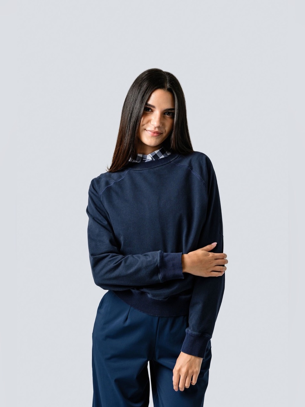JAYEBIRD SCOTTIE BLUE PULLOVER SWEATSHIRT STYLE TOP SZ M